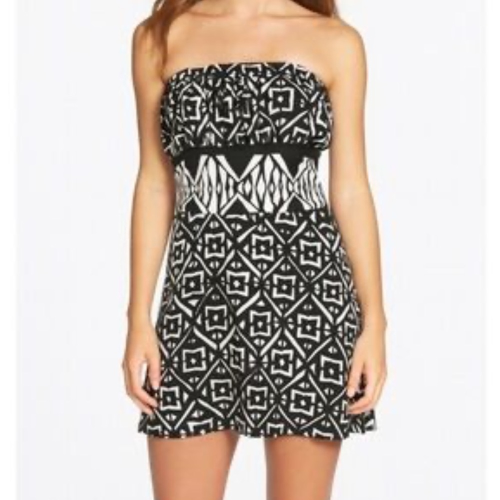 White House Black Market Geometric Design Women’s Tunic Tube Top Tunic S